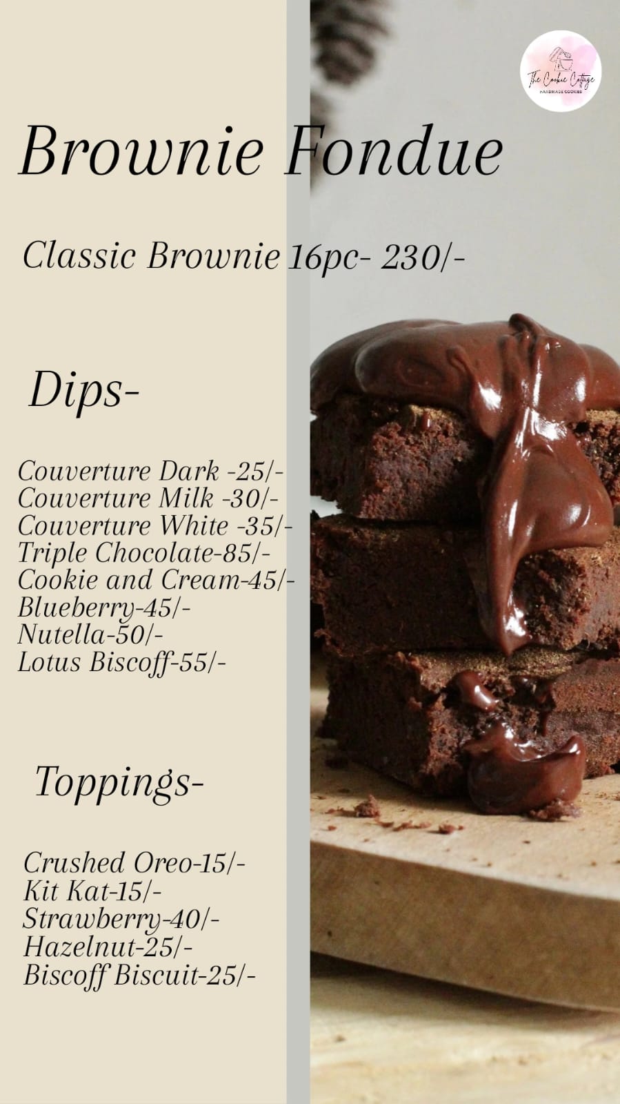Brownie Fondue